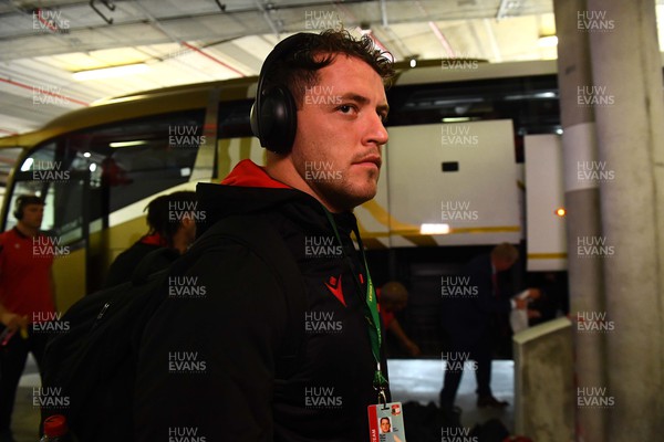 160722 - South Africa v Wales - Castle Lager Incoming Series 2022 Third Test - Ryan Elias of Wales arrives