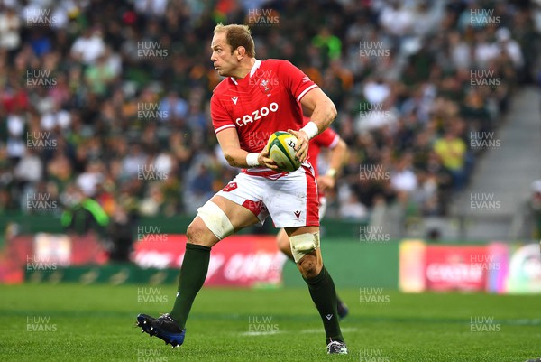 160722 - South Africa v Wales - Castle Lager Incoming Series 2022 Third Test - Alun Wyn Jones of Wales