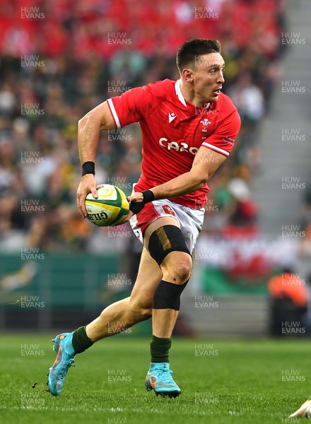 160722 - South Africa v Wales - Castle Lager Incoming Series 2022 Third Test - Josh Adams of Wales