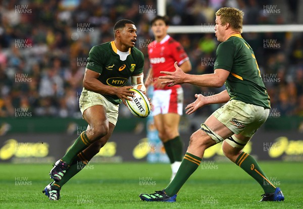 160722 - South Africa v Wales - Castle Lager Incoming Series 2022 Third Test - Damian Willemse of South Africa