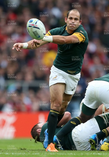 171015 - South Africa v Wales - Rugby World Cup Quarter Final - Fourie du Preez of South Africa