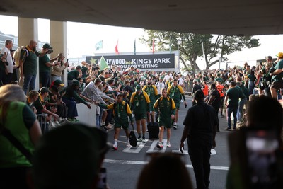 180726 - South Africa v Wales - Nations Championship - South Africa arrive at the stadium