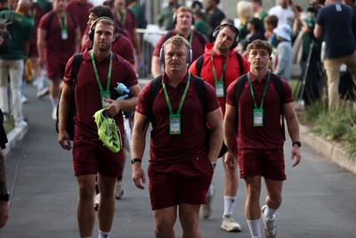 180726 - South Africa v Wales - Nations Championship - Dewi Lake of Wales arrives at the stadium