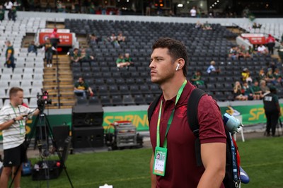180726 - South Africa v Wales - Nations Championship - James Botham of Wales arrives at the stadium