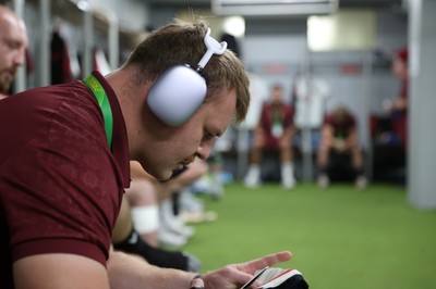 180726 - South Africa v Wales - Nations Championship - Dewi Lake of Wales in the dressing room