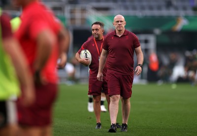 180726 - South Africa v Wales - Nations Championship - Wales Head Coach Steve Tandy during the warm up,