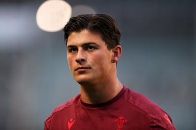 180726 - South Africa v Wales - Nations Championship - Louis Rees-Zammit of Wales during the warm up,