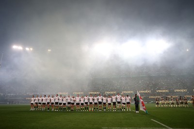 180726 - South Africa v Wales - Nations Championship - Wales sing the anthem