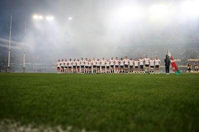 180726 - South Africa v Wales - Nations Championship - Wales sing the anthem