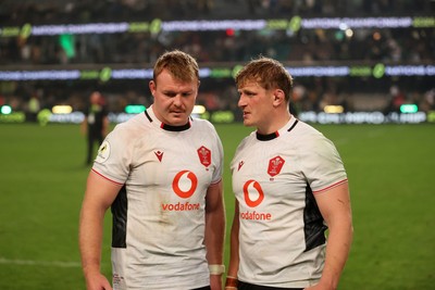 180726 - South Africa v Wales - Nations Championship - Dewi Lake and Jac Morgan of Wales at full time