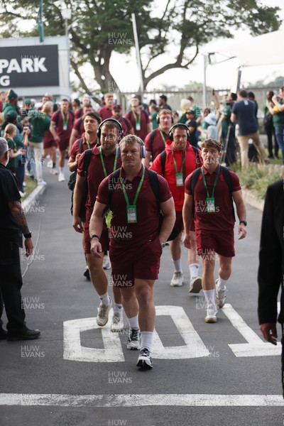 180726 - South Africa v Wales - Nations Championship - Dewi Lake of Wales arrives at the stadium
