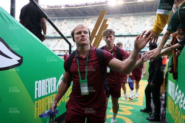 180726 - South Africa v Wales - Nations Championship - Blair Murray of Wales arrives at the stadium