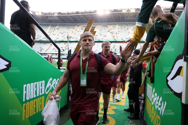 180726 - South Africa v Wales - Nations Championship - Jac Morgan of Wales arrives at the stadium