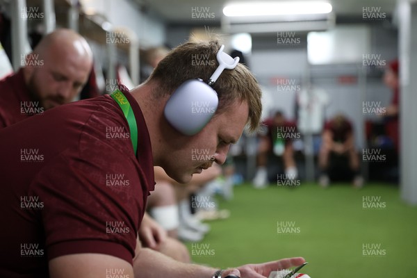 180726 - South Africa v Wales - Nations Championship - Dewi Lake of Wales in the dressing room