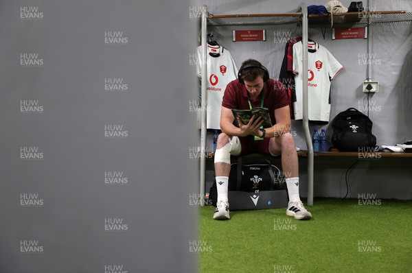 180726 - South Africa v Wales - Nations Championship - Adam Beard of Wales in the dressing room