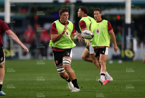 180726 - South Africa v Wales - Nations Championship - Freddie Thomas of Wales during the warm up,