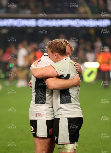 180726 - South Africa v Wales - Nations Championship - Dewi Lake and Jac Morgan of Wales at full time