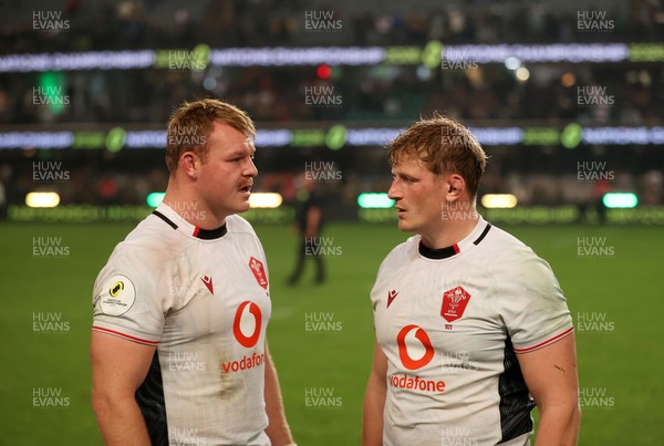 180726 - South Africa v Wales - Nations Championship - Dewi Lake and Jac Morgan of Wales at full time