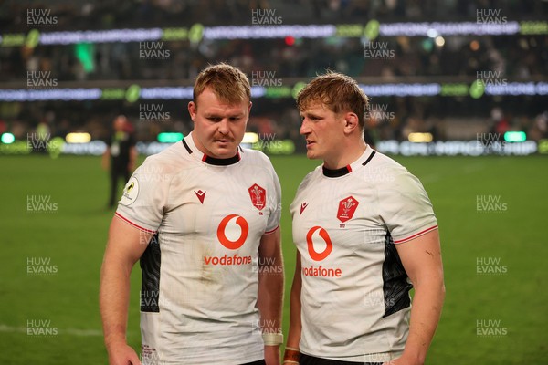 180726 - South Africa v Wales - Nations Championship - Dewi Lake and Jac Morgan of Wales at full time