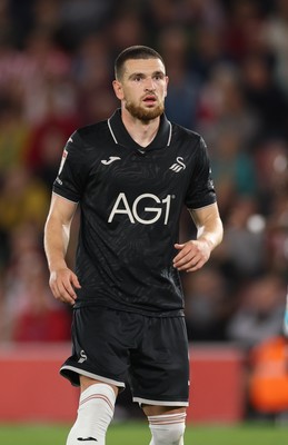 080926 - Southampton v Swansea City, EFL Sky Bet Championship - Zan Vipotnik of Swansea City