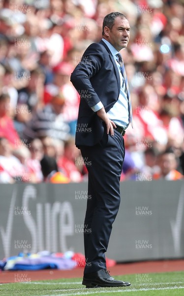 120817 - Southampton v Swansea City, Premier League - Swansea City head coach Paul Clement during the match