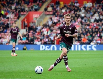 181025 - Southampton v Swansea City - Sky Bet Championship - Ethan Galbraith of Swansea City