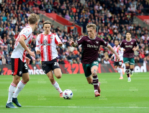 181025 - Southampton v Swansea City - Sky Bet Championship - Ethan Galbraith of Swansea City