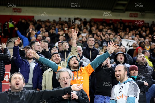 261223 - Southampton v Swansea City - Sky Bet Championship - Swansea fans