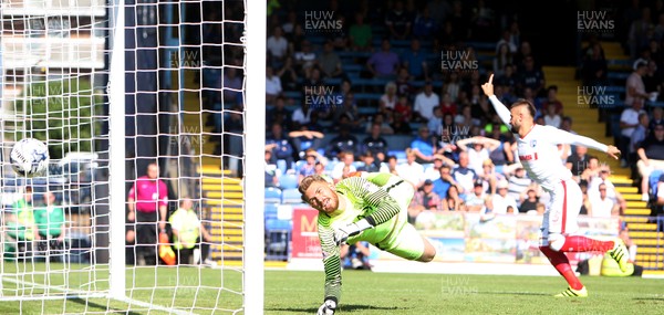 060816 - Southend United FC vs Gillingham FC -  EFL SkyBet League 1 -Max Ehmer of Gillingham scores their 2nd goal