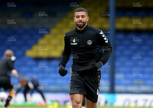 080521 - Southend United v Newport County - Sky Bet League 2 - Joss Labadie of Newport County warms up