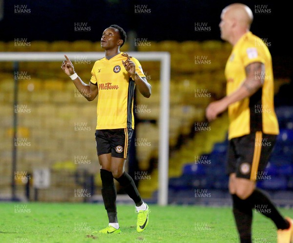 080817 - Southend United v Newport County - Carabao Cup - Shawn McCoulsky celebrates   