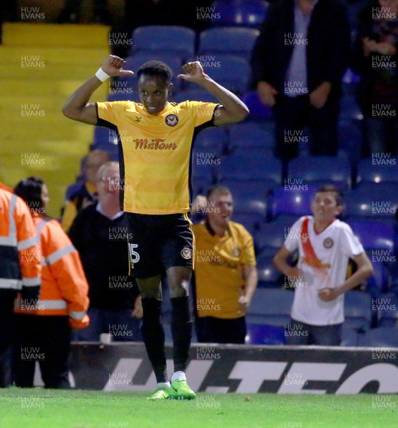 080817 - Southend United v Newport County - Carabao Cup - Shawn McCoulsky celebrates   