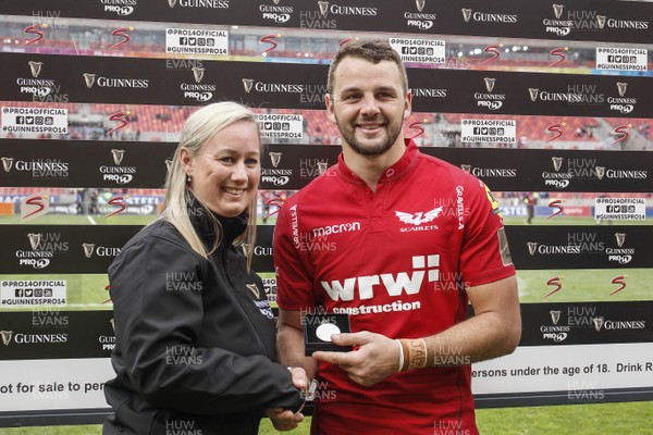 261117 - Southern Kings v Scarlets - Guinness PRO14 -   Paul Asquith of Scarlets man of the match