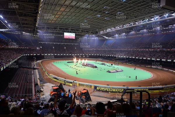 170824 - FIM Speedway Grand Prix 2024 - Principality Stadium, Cardiff - A general view of the Principality stadium