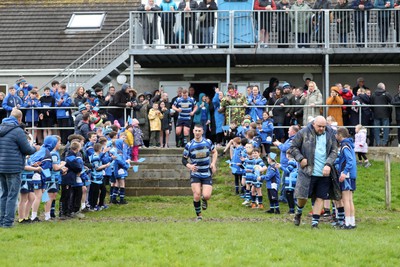 130424 - St Clears RFC v Lampeter Town RFC - Admiral National League 2 West - St Clears Captain Jac Howells leads his side out