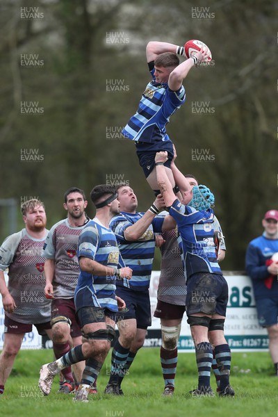130424 - St Clears RFC v Lampeter Town RFC - Admiral National League 2 West - St Clears win a line out
