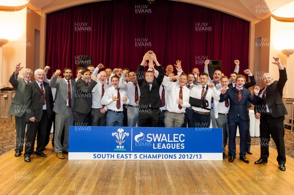 140613 - St Josephs RFC - South East 5 Champions -    St Josephs celebrate winning the SWALEC South East 5 League  