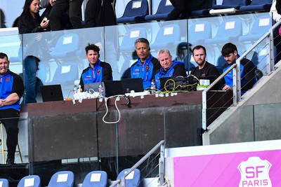 050426 - Stade Francais v Dragons RFC - EPCR Challenge Cup Round of 16 - Filo Tiatia of Dragons watches the match