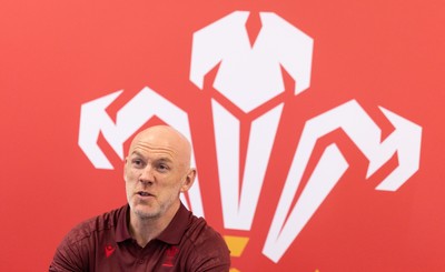 031225 - Rugby World Cup 2027 Pool Announcement  - Wales head coach Steve Tandy gives his reaction to the Rugby World Cup Pool draw during a media conference