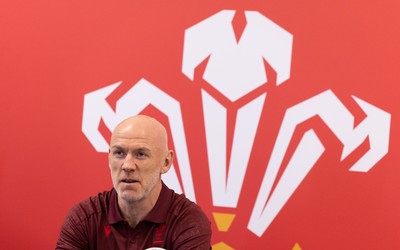 031225 - Rugby World Cup 2027 Pool Announcement  - Wales head coach Steve Tandy gives his reaction to the Rugby World Cup Pool draw during a media conference