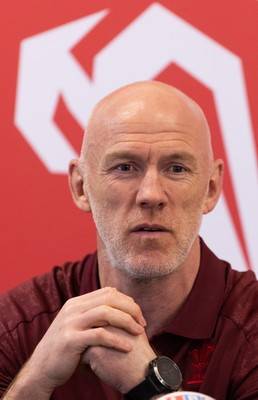 031225 - Rugby World Cup 2027 Pool Announcement  - Wales head coach Steve Tandy gives his reaction to the Rugby World Cup Pool draw during a media conference