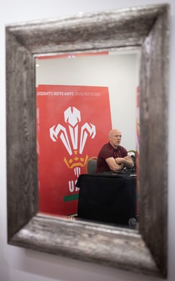 031225 - Rugby World Cup 2027 Pool Announcement  - Wales head coach Steve Tandy gives his reaction to the Rugby World Cup Pool draw during a media conference