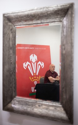 031225 - Rugby World Cup 2027 Pool Announcement  - Wales head coach Steve Tandy gives his reaction to the Rugby World Cup Pool draw during a media conference