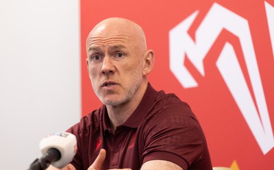 031225 - Rugby World Cup 2027 Pool Announcement  - Wales head coach Steve Tandy gives his reaction to the Rugby World Cup Pool draw during a media conference