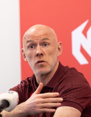 031225 - Rugby World Cup 2027 Pool Announcement  - Wales head coach Steve Tandy gives his reaction to the Rugby World Cup Pool draw during a media conference