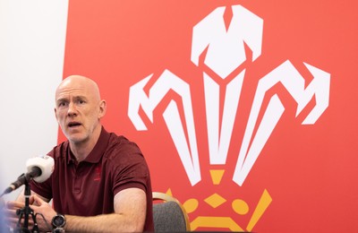 031225 - Rugby World Cup 2027 Pool Announcement  - Wales head coach Steve Tandy gives his reaction to the Rugby World Cup Pool draw during a media conference