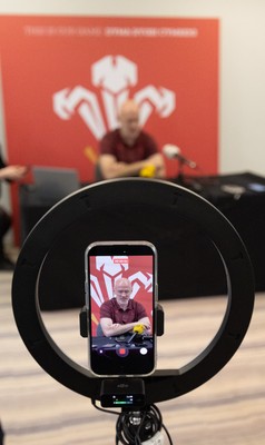 031225 - Rugby World Cup 2027 Pool Announcement  - Wales head coach Steve Tandy gives his reaction to the Rugby World Cup Pool draw during a media conference