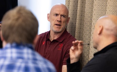 031225 - Rugby World Cup 2027 Pool Announcement  - Wales head coach Steve Tandy gives his reaction to the Rugby World Cup Pool draw during a media conference