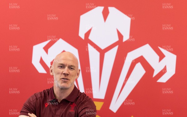 031225 - Rugby World Cup 2027 Pool Announcement  - Wales head coach Steve Tandy gives his reaction to the Rugby World Cup Pool draw during a media conference