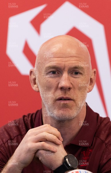 031225 - Rugby World Cup 2027 Pool Announcement  - Wales head coach Steve Tandy gives his reaction to the Rugby World Cup Pool draw during a media conference